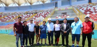 Alcalde de la MPT inspecciona el Estadio Chan Chan