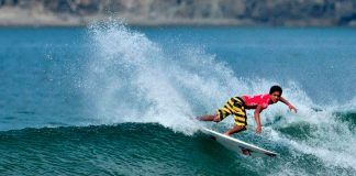 Huanchaquero Juninho Urcia gana el torneo de la Asociación Latinoamericana de Surfistas Profesionales