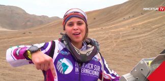 La primera mujer peruana que corre el Dakar en motos es Gianna Velarde