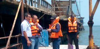 GRLL verifica el fondo marino de la zona colapsada del muelle de Puerto Malabrigo