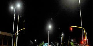 La avenida España es el primer eje vial del país con red de iluminación inteligente