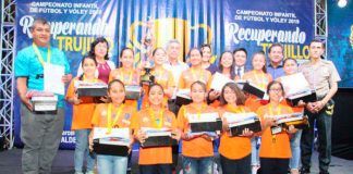 MPT premia a los campeones del torneo ‘Recuperando Trujillo’