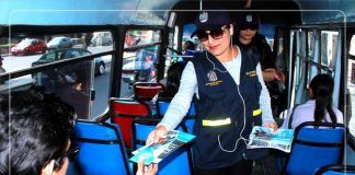 MPT desarrolla campaña informativa en unidades de transporte público