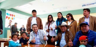 Gobernador Regional inaugura I.E.I. N° 80591 de Pijobamba con gran recibimiento de la comunidad