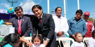 Gran movilización de pobladores en favor del barrido de la vacunación en Huamachuco