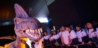 Inauguran muestra educativa de Dinosaurios Robotizados en Trujillo