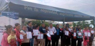 MPT entrega más de 100 títulos de propiedad a vecinos de La Esperanza