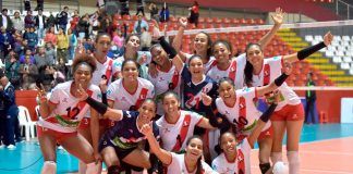 Perú se impone a Cuba en el Coliseo Gran Chimú de Trujillo