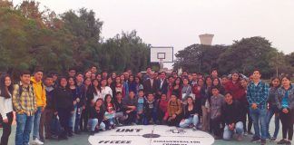 Estudiantes de Ciencias Económicas de UNT realizan mejoramiento de su losa deportiva