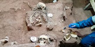 Descubren osamentas humanas en la base de la bóveda principal del Templo de Belén