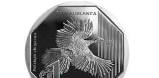 La moneda de S/ 1 alusiva a la pava aliblanca es elegida como la mejor del mundo