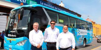 Hidrandina pone en circulación por primera vez el bus eléctrico “ELECTROBUS” en Trujillo