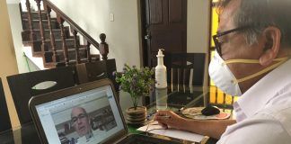 Rector UNT participó en videoconferencia con empresario Roque Benavides