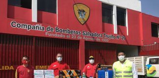 AUNOR: Dona equipos de protección personal a policías y bomberos de Virú y Trujillo