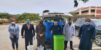 UNT y GRLL entregan 1000 litros de Hipoclorito de Sodio a Municipalidad de Compín