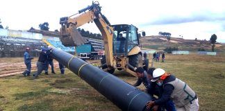 Julcán: Recepcionan geomembrana para construcción de reservorios