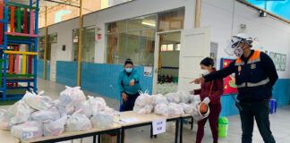 Qali Warma continúa la entrega de alimentos en los centros educativos, con el apoyo de Defensa Civil