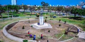 Trujillo: Segat recupera belleza paisajística del intercambio vial Óvalo Mansiche