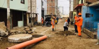 Trujillo: Reinician obras de agua y alcantarillado en la Urb. Huerta Grande
