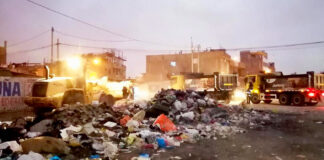 Segat retira más de 1000 m3 de desechos sólidos en Av. Los Laureles y alrededores del mercado Hermelinda