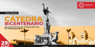 «Bicentenario de las independencias del norte peruano» es el tema de la última Cátedra Bicentenario de este año