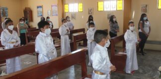 Más de 200 niños recibieron el sacramento de la Primera Comunión en tiempos de Pandemia