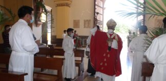 Semana Santa inició con celebración de Domingo de Ramos en la Basílica Catedral